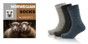 Goosey's NORWEGIAN Wool Socks 3-pack